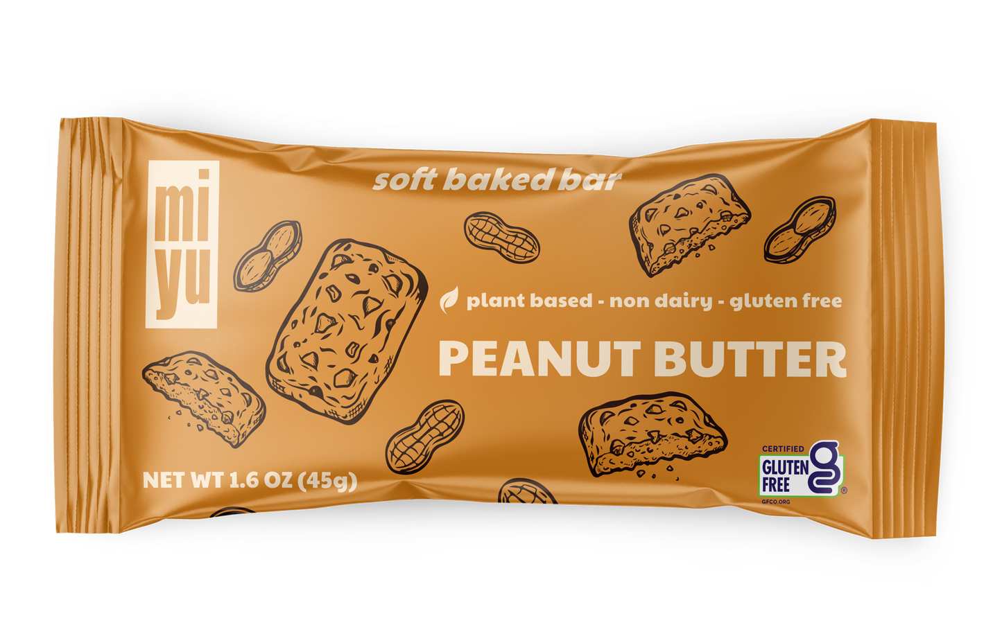 Miyu Soft Baked Bar - Peanut Butter 9 Pack